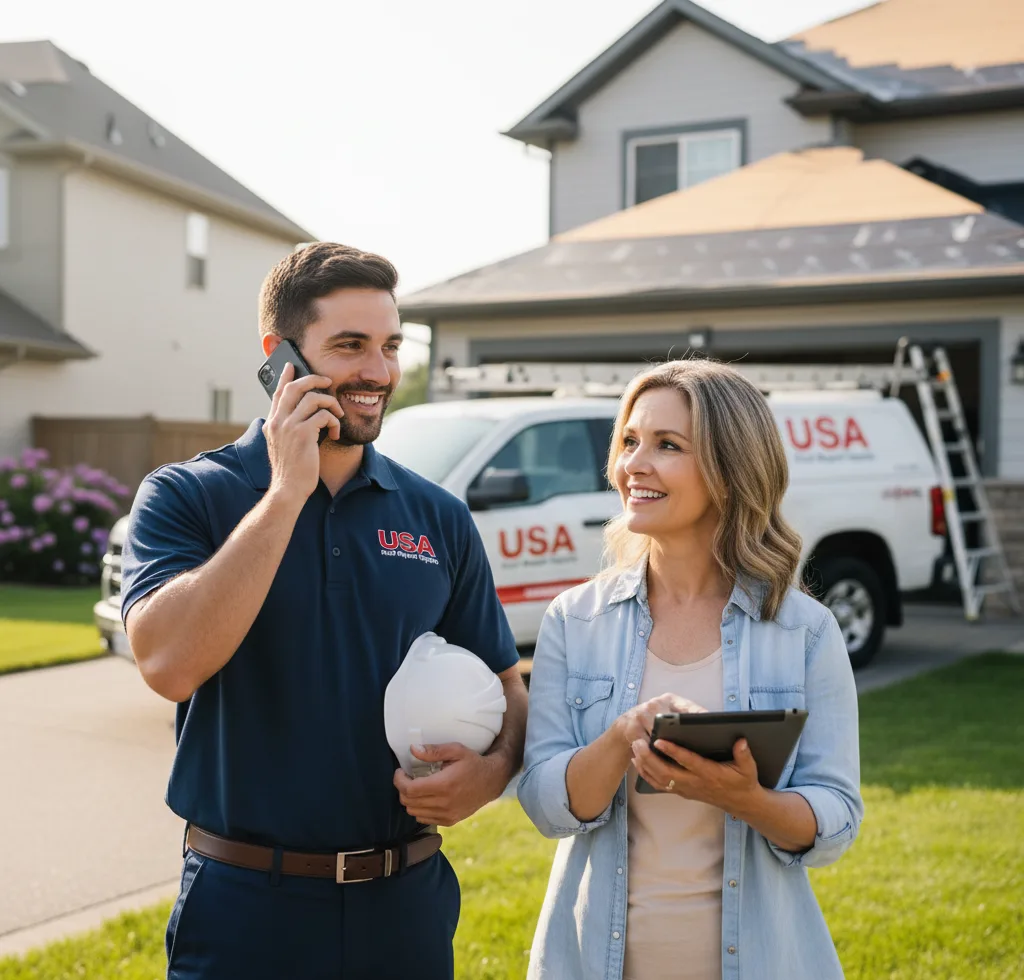 USA Roof Repair Experts customer support in Okarche